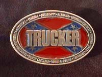 Confederate Flag Trucker