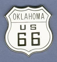Oklahoma US Route 66 Hat Pin