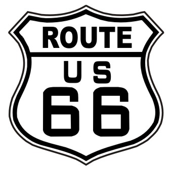 11 inch Route 66 Sticker