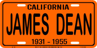 1931-1955 Orange California James Dean Hat Pin
