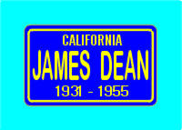 1931-1955 Blue California James Dean Magnet