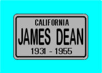 1931-1955 Silver California James Dean Magnet